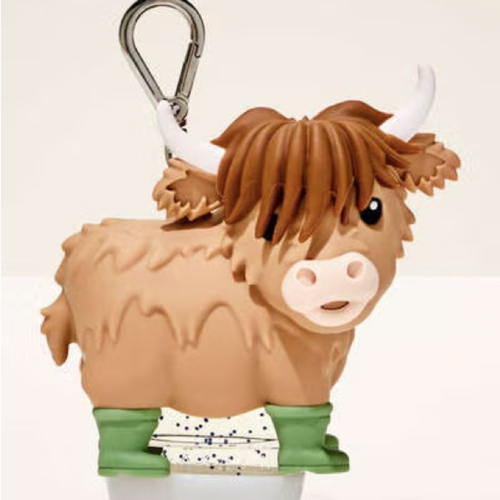 NWT Bath and Body Works Highland Cow Pocket Bac Holder.